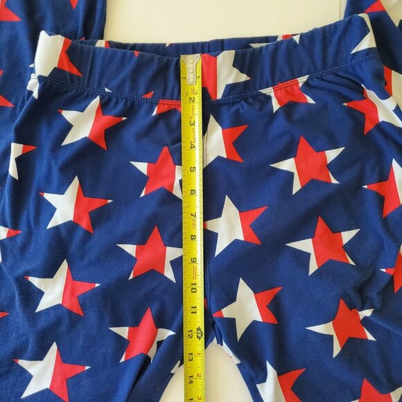 Patriotic Stars and Stripes 4th of July Lounge Pants XL - Picture 4 of 4
